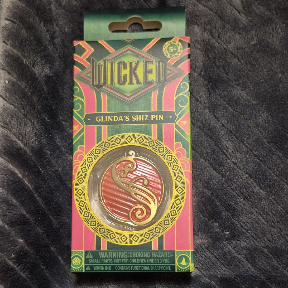 Wicked Glinda's Shiz Pin Brooch - Pink and Gold